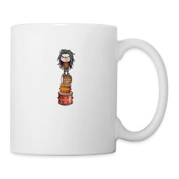 Drummer Turm angry - Tasse - Weiß - Rechts