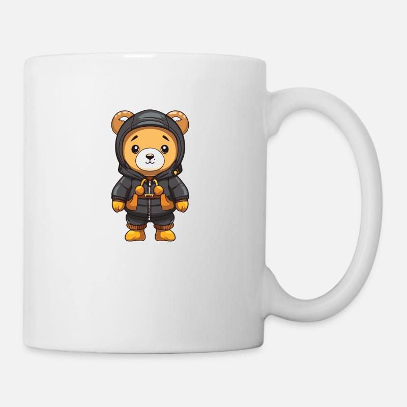 Bär Winter Comic Niedlich - Tasse - Weiß