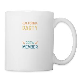 Équipe de fête californienne - Mug blanc - blanc - Droite