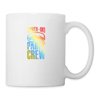 Masque de ski après-ski Party Crew coloré - Mug blanc - blanc - Droite