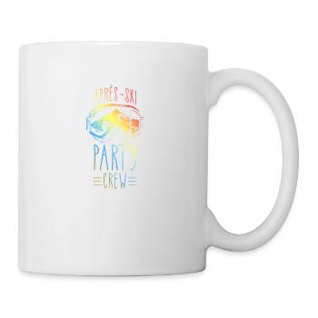 Après, Ski, Fête, Équipage, Montagnes, Coloré - Mug blanc - blanc - Droite