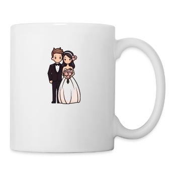 Bride Groom Newlyweds Wedding - Mug - white - Right