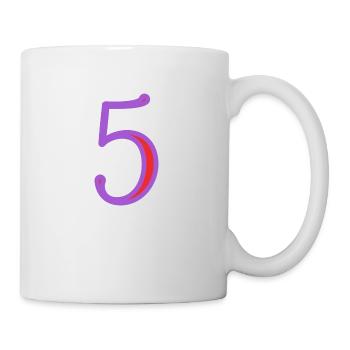5. 5 YEARS. 5th ANNIVERSARY. 5 YEAR ANNIVERSARY - Mug - white - Right