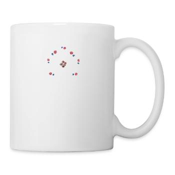 Namaste,Yoga,blau,lotusblüte,Lotus,Schrift,blumen - Tasse - Weiß - Rechts