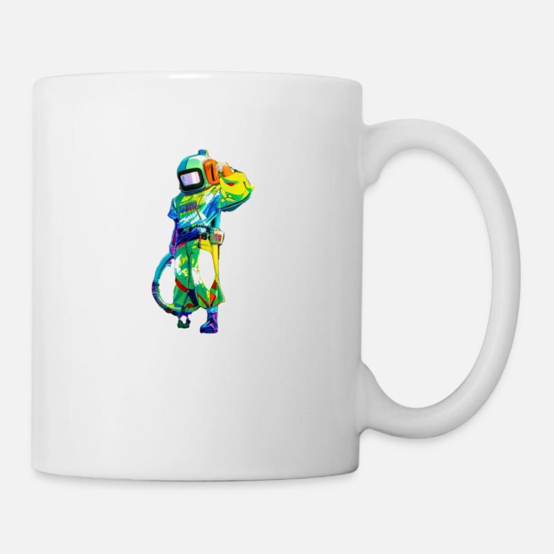 Bunter Astronaut - Tasse - Weiß
