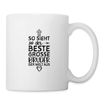 So Sieht Der Beste Große Bruder Der Welt Aus - Tasse - Weiß - Rechts