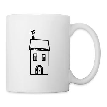 House cottage - Mug - white - Right