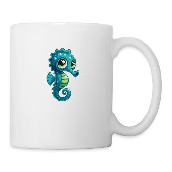 Seepferdchen - Tasse - Weiß - Rechts