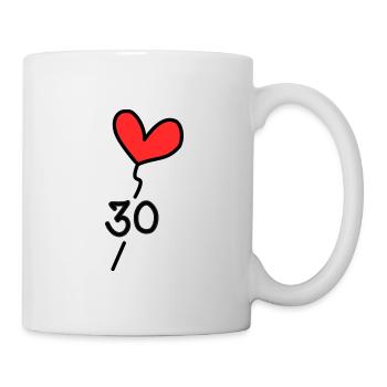 30 YEARS. 30th ANNIVERSARY. ANNIVERSARY 30 YEARS. 30 - Mug - white - Right