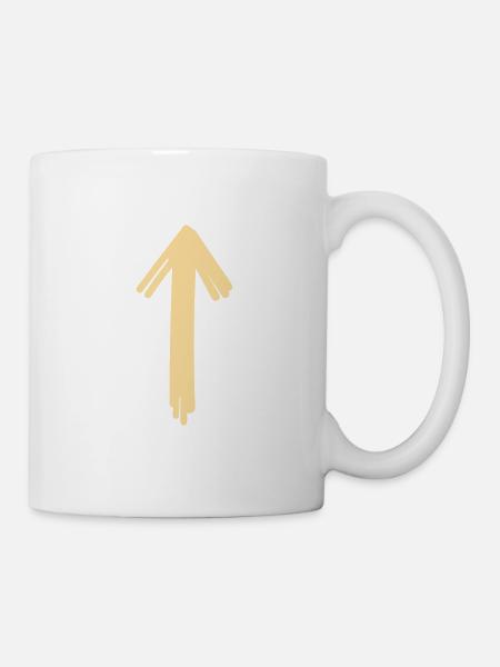 Zeichen Wegweiser Icon - Tasse - Weiß