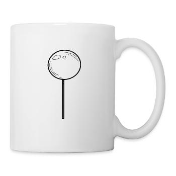 Stecknadel Markierung - Tasse - Weiß - Rechts