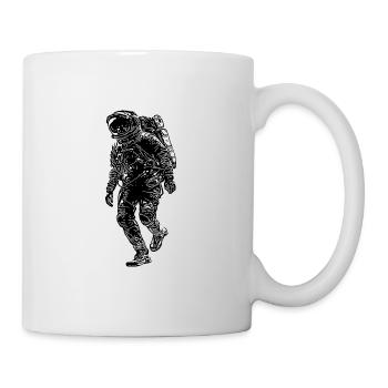 Tattoo Style Astronaut mit Ausrüstung - Tasse - Weiß - Rechts