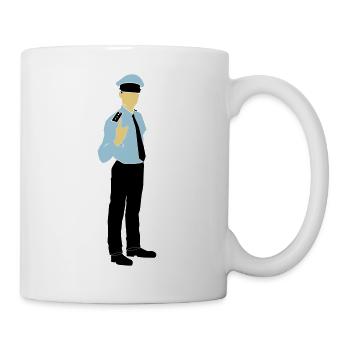 Polizist - Tasse - Weiß - Rechts