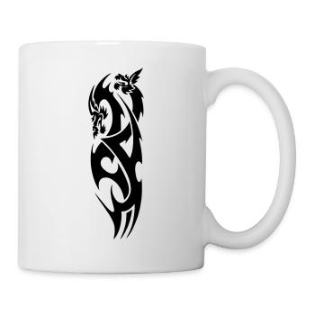 tribal dragon - Mug - white - Right