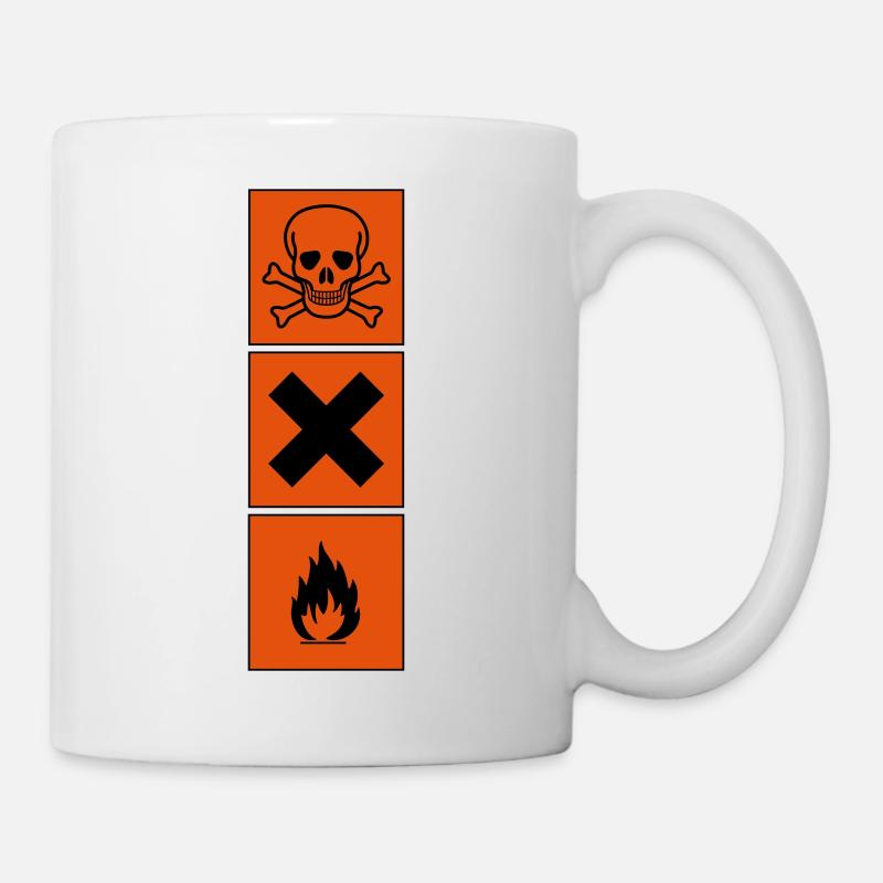 signe de danger - Mug blanc - blanc