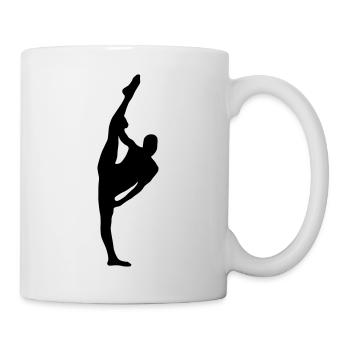 Vektor Balletttänzer Silhouette - Tasse - Weiß - Rechts