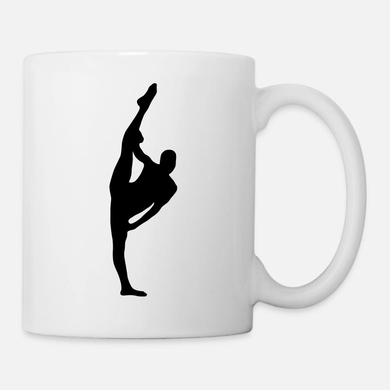 Vektor Balletttänzer Silhouette - Tasse - Weiß