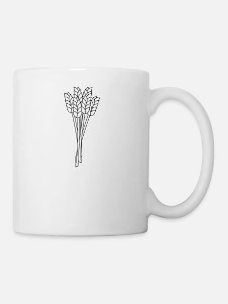 getreide corn cereal wheat weizen veggie gemuese v - Tasse - Weiß