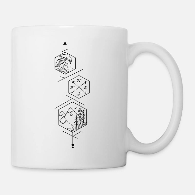 hexagones - Mug - white