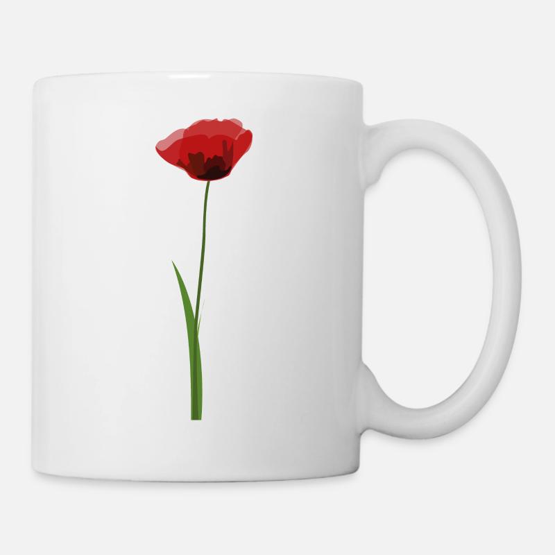 Coquelicot - Mug blanc - blanc