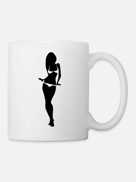 bikini girl - Tasse - Weiß