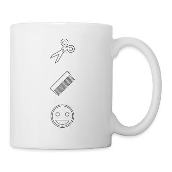 Ciseaux, pesons, - Mug blanc - blanc - Droite
