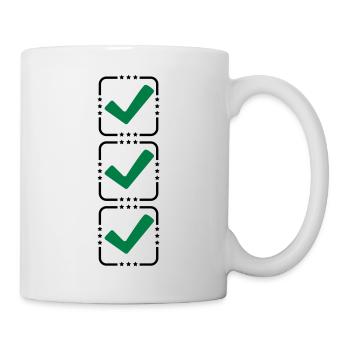 3 hook buttons - Mug - white - Right