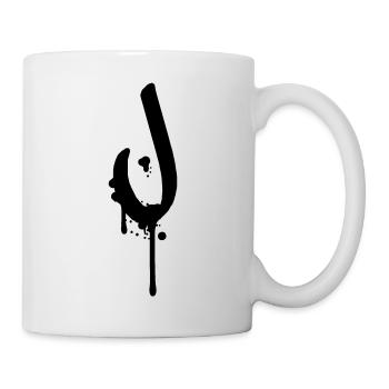 J graffiti drops Farbklex spray - Mug - white - Right