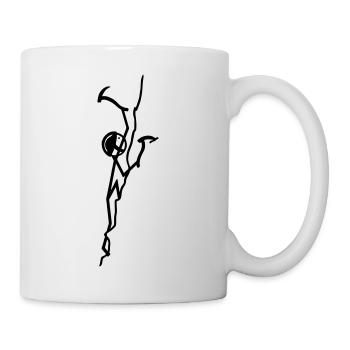 Eisklettern - Tasse - Weiß - Rechts