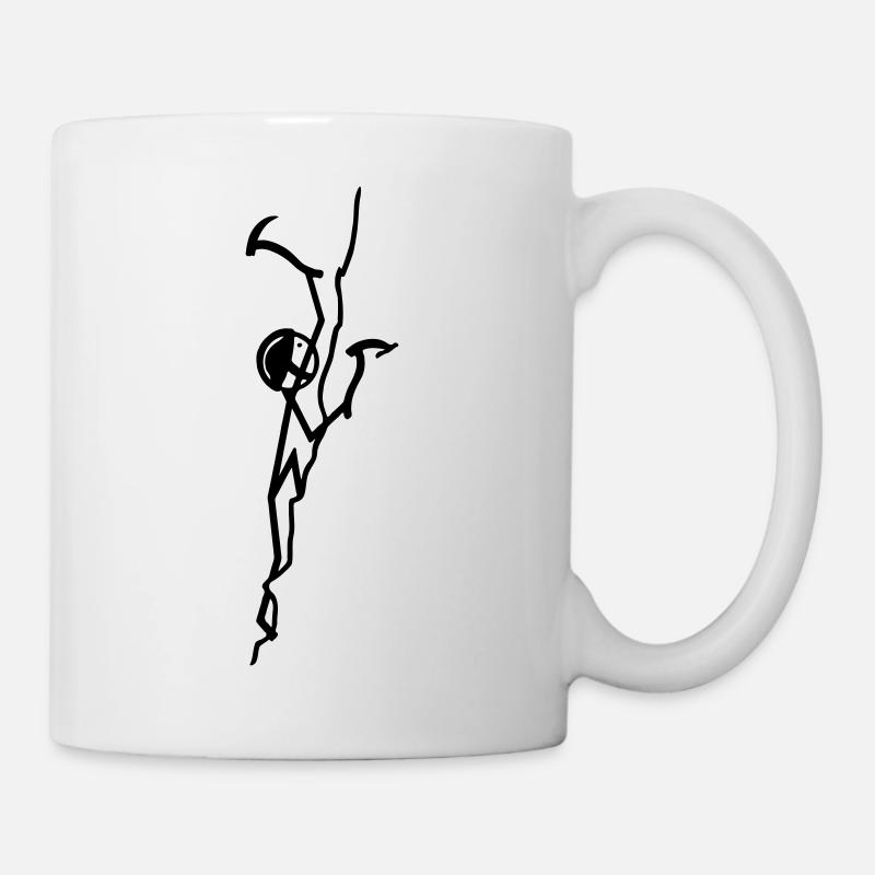 Eisklettern - Tasse - Weiß