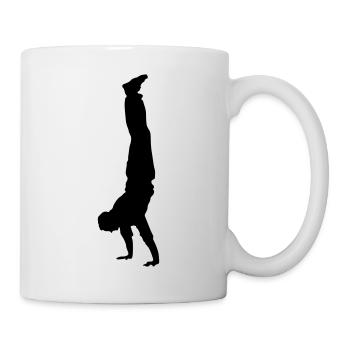 handstand - Tasse - Weiß - Rechts
