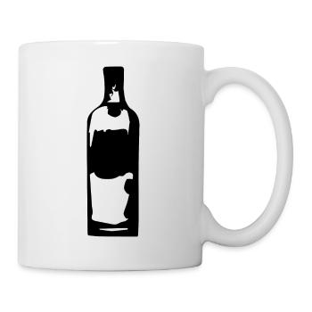 Vodkaflasche - Tasse - Weiß - Rechts