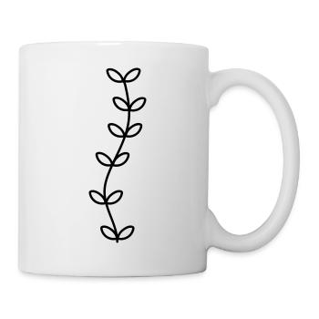 Pflanze - Tasse - Weiß - Rechts