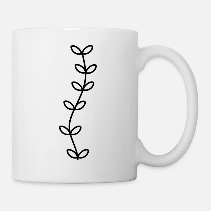 Pflanze - Tasse - Weiß