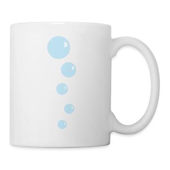 Bubbles Wasserperlen - Tasse - Weiß - Rechts