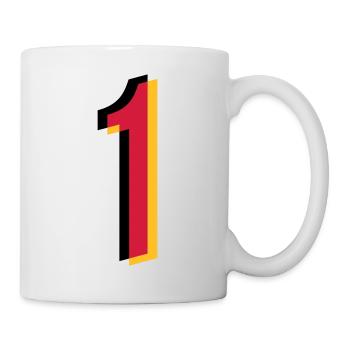 1 Number Germany Jersey Number Black Red Gold - Mug - white - Right