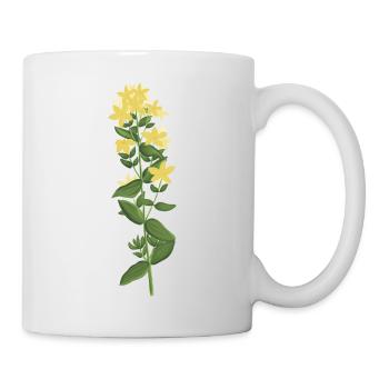 Yellow St. John's wort - Mug - white - Right