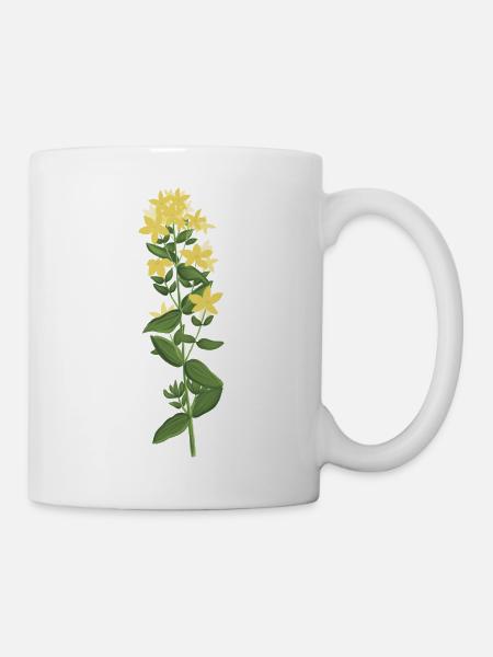 Millepertuis jaune - Mug blanc - blanc