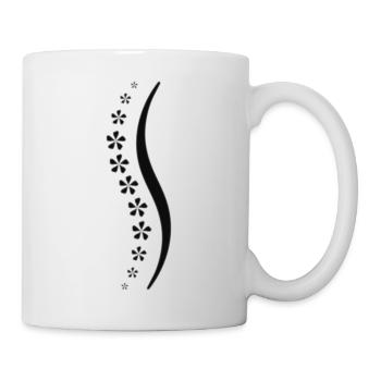 Flower spine grey - Mug - white - Right