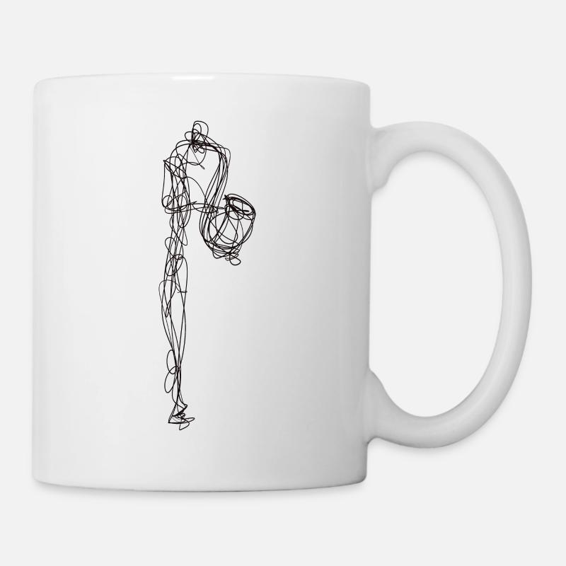 Saxophon - Tasse - Weiß