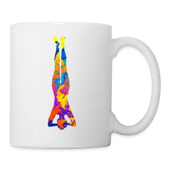 Yoga Yoga Yoga Silhouette Women - Mug - white - Right