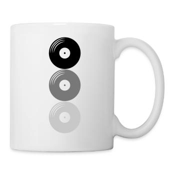 Disques 3 Vinyle - Mug blanc - blanc - Droite