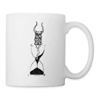 Hourglass Skull Rock Metal - Mug - white - Right