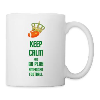 Soyez calme et allez jouer au football américain ! - Mug blanc - blanc - Droite