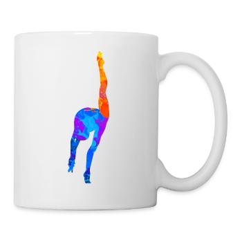 Gymnastique Gymnastique Artistique Gynastik Femmes Cadeau - Mug blanc - blanc - Droite