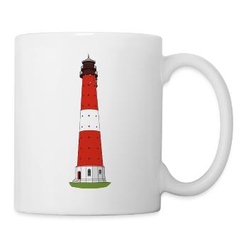 Leuchtturm Pellworm - Tasse - Weiß - Rechts