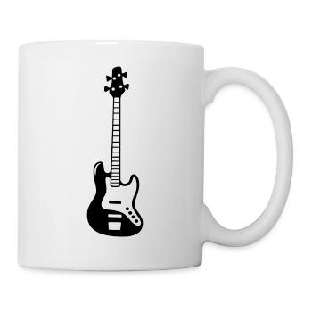 Basse Guitare Bass Bassiste Instrument de Musique - Mug blanc - blanc - Droite