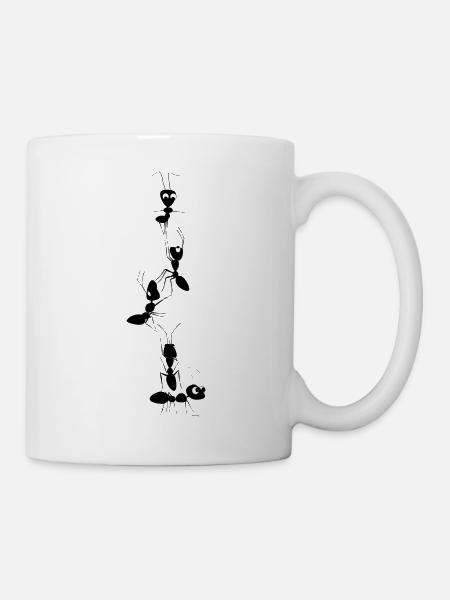 Fourmis - Mug blanc - blanc