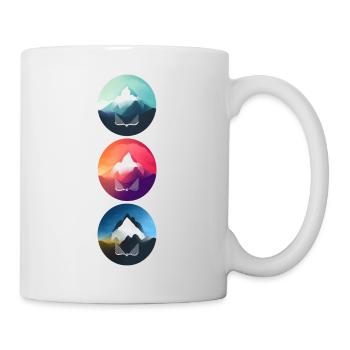 Mountain Landscape Geometric Art - Mug - white - Right