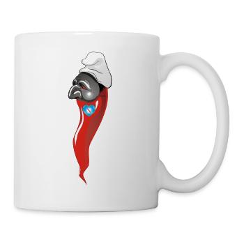 Curniciello 'O Cuorno Pulcinella porte-bonheur - Mug blanc - blanc - Droite